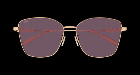 GUCCI 60 Sunglass Woman Metal Accessories